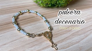 Pulsera decenario paso a paso✨🌸 [upl. by Melleta]