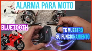 Alarma con bocinas Bluetooth para motocicleta 🔊🔴Como configurarla y como funciona 🤯😎 [upl. by Terriss123]