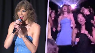 Inside Taylor Swifts Eras Tour Film Premiere Her Speech Dancing and MORE [upl. by Enaj]