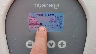 myenergi Zappi datetime settings including daylight savings time DST [upl. by Nohsyt]