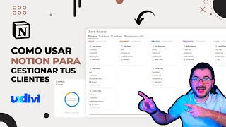 NOTION COMO CRM 👉 Cómo Usar Notion para Organizar y Gestionar a tus Clientes  PLANTILLA ✅ [upl. by Garcon]