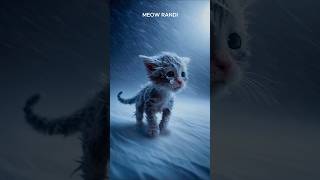 A Kitten from Snowy Village Norway  Meow Randi shorts short sadcat cutecat funnycat [upl. by Ednyl]