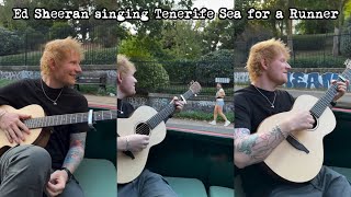 Ed Sheeran singing Tenerife Sea for a Runner on the Canal 🌊 edsheeran tenerifesea [upl. by Sykleb195]