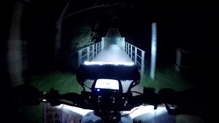 Rigid Industries 10quot Led Light Bar E2 Series Yamaha Yfz450R Night Trails In The Pyrenees Spain Atv [upl. by Analem]