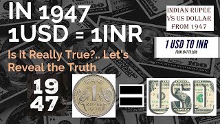 In 1947 1 USD  1 INR Is it Really True Revealed in Tamil [upl. by Woodberry]