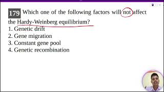 Which one of the following factors will not affect the HardyWeinberg equilibrium 1 Genetic drift [upl. by Enttirb]