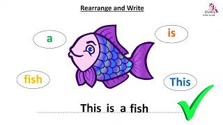 Worksheets for preschool  Nursery class English  Rearrange Sentences [upl. by Land]