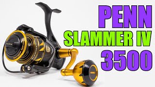 Penn SLAIV3500 Slammer IV 3500 Spinning Reel Review  JampH Tackle [upl. by Lindsley447]