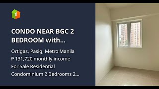 CONDO NEAR BGC 2 BEDROOM with BALCONY 25000 monthly [upl. by Naruq499]