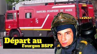 BSPP  Départ en INTERVENTION POMPIERS de Paris  Départ pour feu [upl. by Flavius]