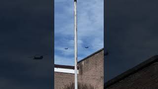 United States of America military service Chinooks flying over Fife Scotland Sep 24 [upl. by Akinaj]