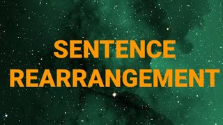 Sentence RearrangementEnglish Grammar How to do itEnglish SUBSCRIBE [upl. by Ireland]