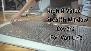 BEST window insulation for A stealth MiniVan Camper Conversion  VAN LIFE [upl. by Yemrej]