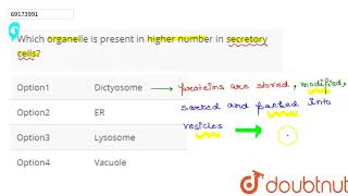 Which organelle is present in higher number in secretory cells [upl. by Zwiebel627]