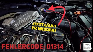 VW Golf 6  16l TDI startet nicht  Fehlercode 01314 Motorsteuergerät [upl. by Wilterdink]