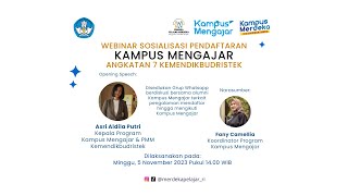 Pendaftaran Kampus Mengajar Angkatan 7 Kemendikbudristek [upl. by Suivatco]