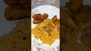 Breakfast with hotchpotch and crispy cutlet breakfast food shorts [upl. by Otilia]