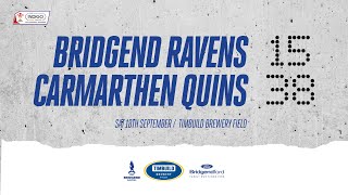 HIGHLIGHT Bridgend Ravens 1538 Carmarthen Quins [upl. by Mojgan]