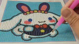 Cinnamoroll Diamond Painting diamondpainting cinnamoroll sanrio [upl. by Tullius]