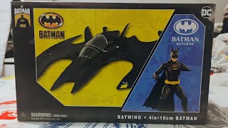 DC Spin Master Tim Burton Batman Michael Keaton with Batwing [upl. by Pass]