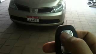 Nissan Tiida in UAE Part 1 ريموت التشغيل عن بعد في الإمارات [upl. by Eire]