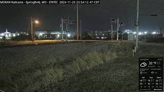 MOKAN Railcams Springfield Missouri BNSF Thayer North Subdivision MP 20470 RECURRENT STREAM [upl. by Elatnahc]