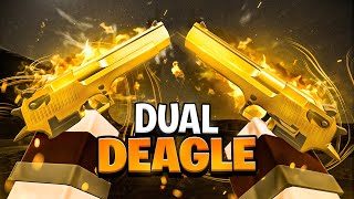 The DUAL GOLD DEAGLE in Gunfight Arena Roblox [upl. by Zosi423]