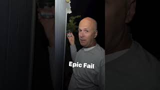 Epic fail at attempt to exterminate wasp nest fail sting wasp hornet viralshorts [upl. by Anyrak]