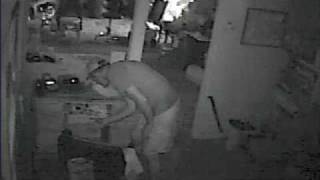 Burglar Caught on tape with CCTV security cameras [upl. by Michal320]