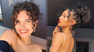 CURLY UPDO HAIRSTYLES  Tutorials [upl. by Johnna]