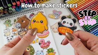 How to Make Stickers at Home  Step by Step [upl. by Hartman]