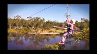 The Great Aussie Bush Camp Dual Flying Fox [upl. by Akcirederf]