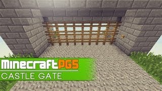 Tutorial Fast Castle Gate  Fence Gate Remake Minecraft 152  16 [upl. by Humfrey208]