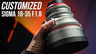 BUDGET CINE Sigma 1835 vs Photo Sigma 1835  PCHood Cinematics rehoused lens review [upl. by Pardner622]