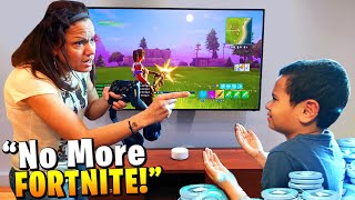 Mom tells 11 year old kid he can’t play Fortnite ever again [upl. by Ahsitniuq218]