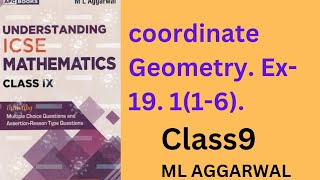 Co ordinate Geometryex 19116class9 ml aggarwal [upl. by Ennywg]