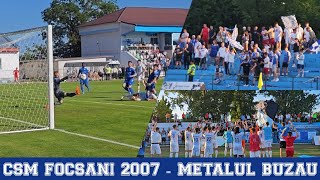 995 Fotbal  Baraj Liga 2 CSM Focsani 2007  Metalul Buzau 21 Promovarea se joaca la retur [upl. by Eveiveneg]