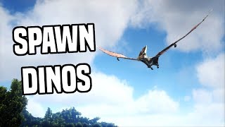 Ark How To Spawn Dinos with Admin Commands  ARK SURVIVAL EVOLVED [upl. by Ibbie]