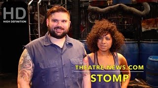 STOMP I Interview I TheatreNewscom [upl. by Jeramey]