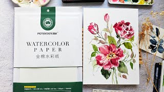 New Potentate Watercolor Paper Review Is this a good alternative to expensive brands [upl. by Yreved]