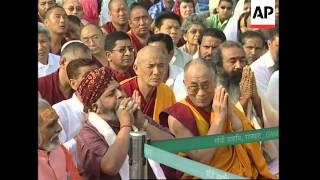 Dalai Lama at morning prayers [upl. by Judy]