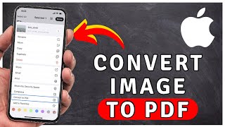 How to CONVERT Image To PDF On iPhone  iPhone Tutorial [upl. by Neral]