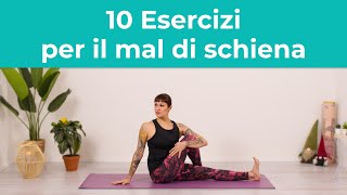 Mal di schiena Ecco 10 Esercizi per stare meglio  Allevia le tensioni nella zona lombare  Pilates [upl. by Aehr626]