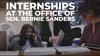 Apply for a paid internship in Sen Bernie Sanders’ Vermont and Washington DC offices [upl. by Adnilam295]