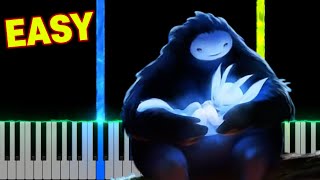 Ori and the Blind Forest  Ori Lost in the Storm  EASY Piano Tutorial [upl. by Nate719]