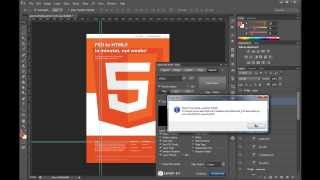 Convert PSD to HTML Website  Your First Export [upl. by Ymiaj]