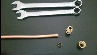 How to insert Compression Fittings on Copper Tube [upl. by Rasec666]