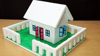 How to Make a Thermocol House with dimensions  Very Easy [upl. by Scammon]