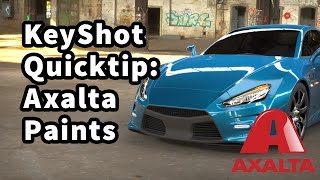 KeyShot Quicktip Axalta Paints [upl. by Hsirap577]