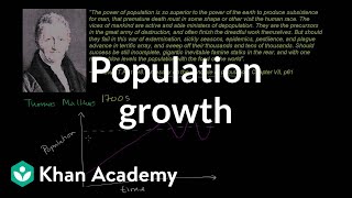 Thomas Malthus and population growth  Cosmology amp Astronomy  Khan Academy [upl. by Venuti]